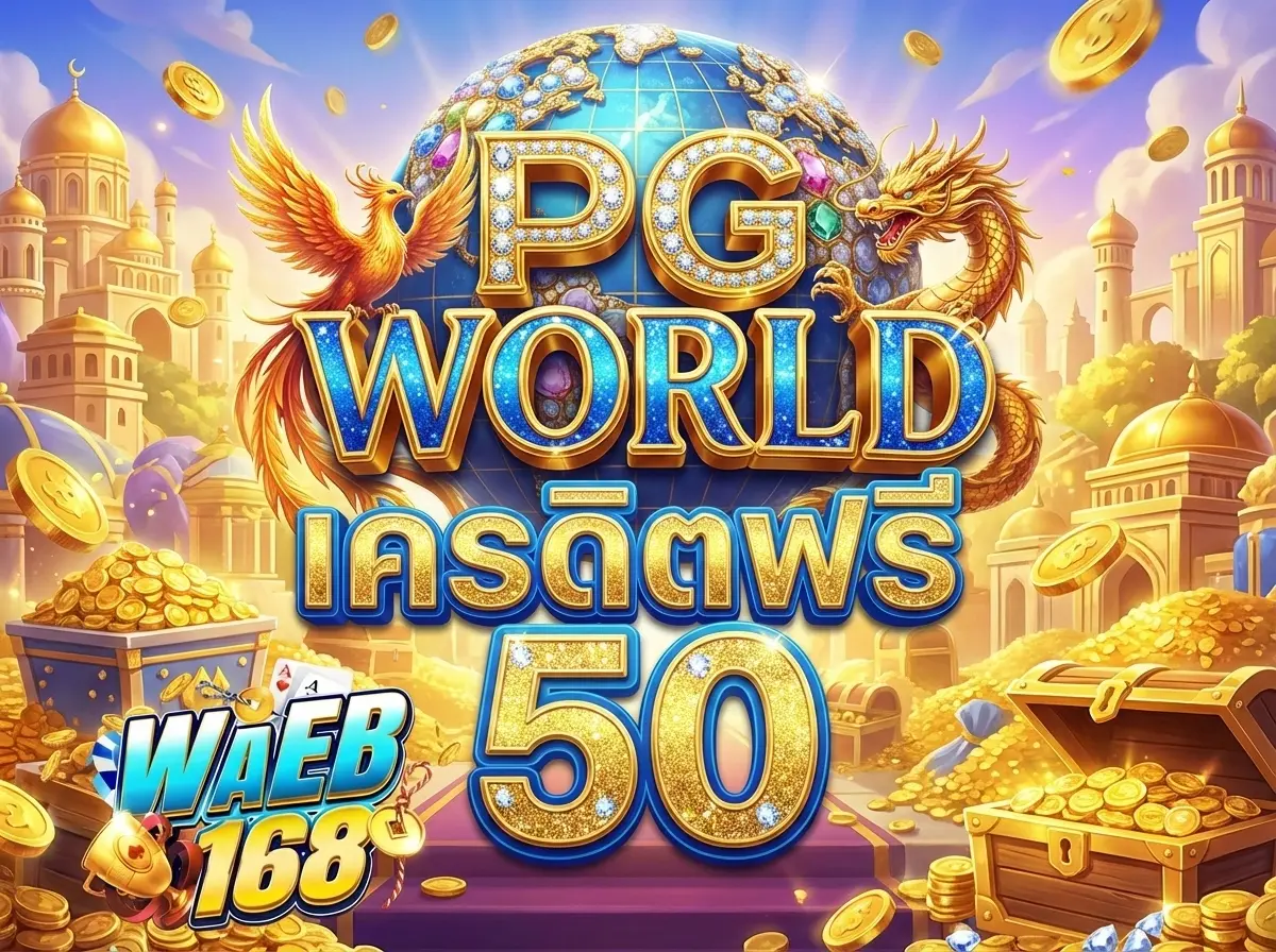 pg world เครดิตฟรี 50 ทุนฟรีเริ่มต้นง่ายๆ สู่กำไรหลักพัน