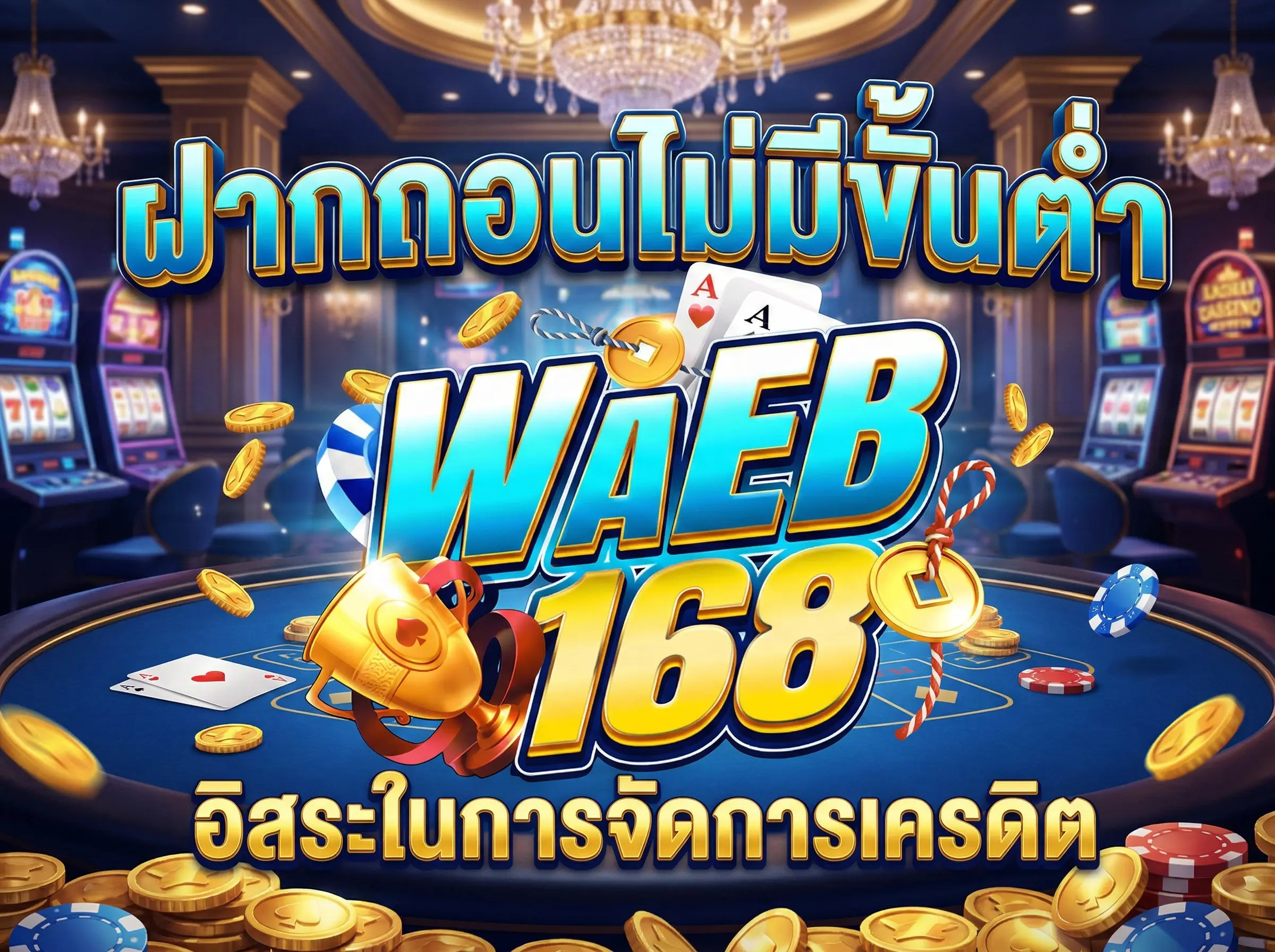 ฝากถอนไม่มีขั้นต่ำ กับ waeb168 อิสระในการจัดการเครดิต