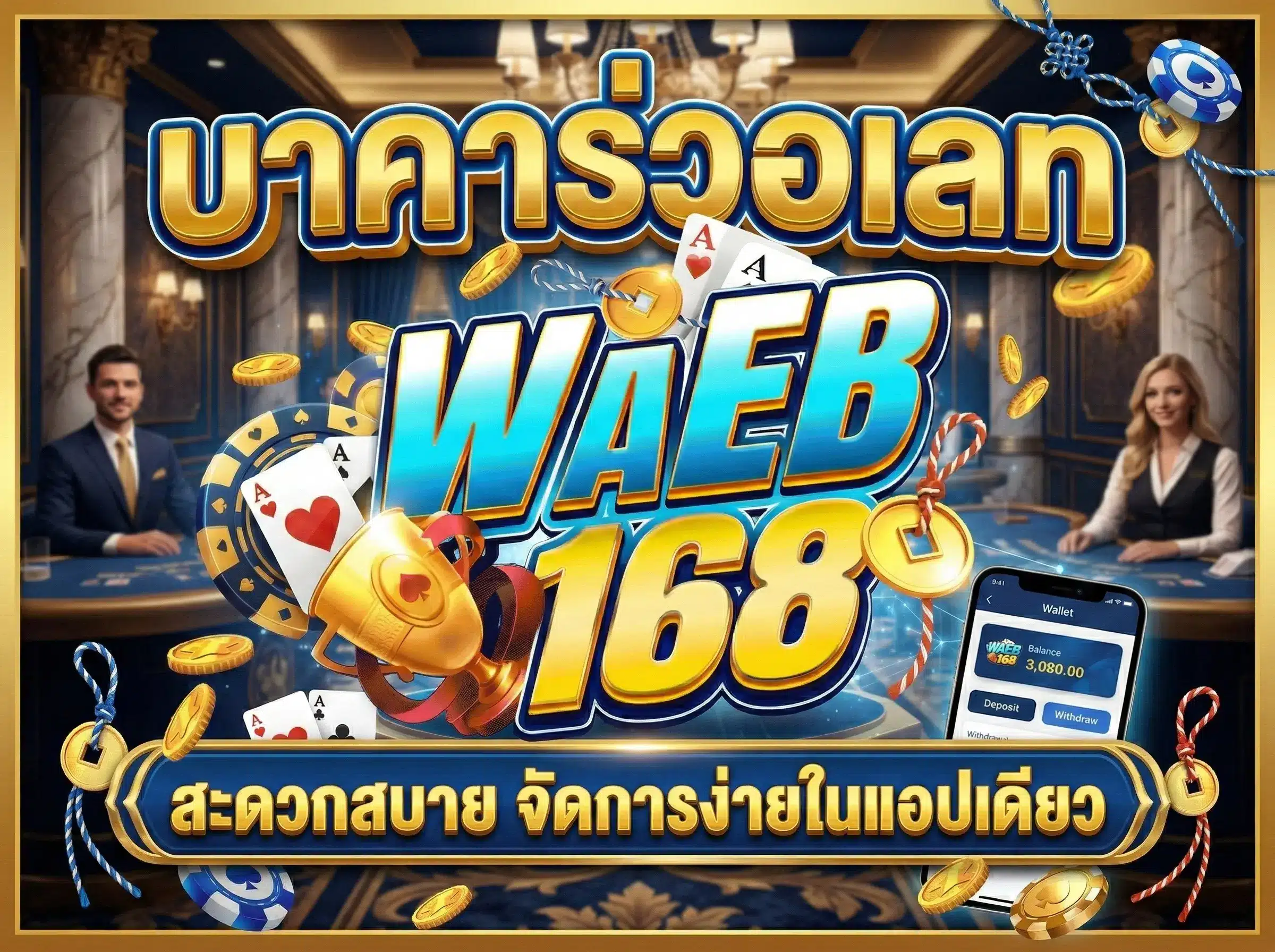 บาคาร่าวอเลท waeb168 สะดวกสบาย จัดการง่ายในแอปเดียว